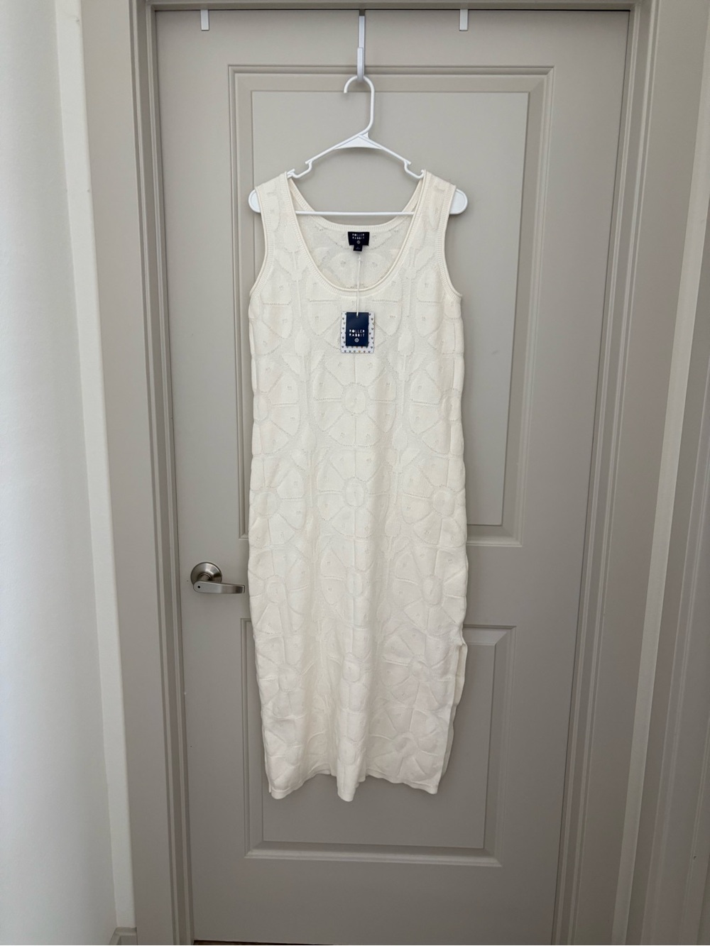 Roller Rabbit: Target Cream Sleeveless Textured Maxi Dress  Terry Cloth NWT L